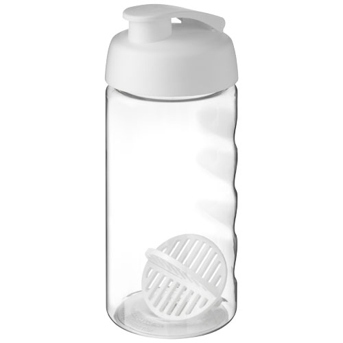Shaker publicitaire 500 ml H2O Active Bop Blanc et Translucide